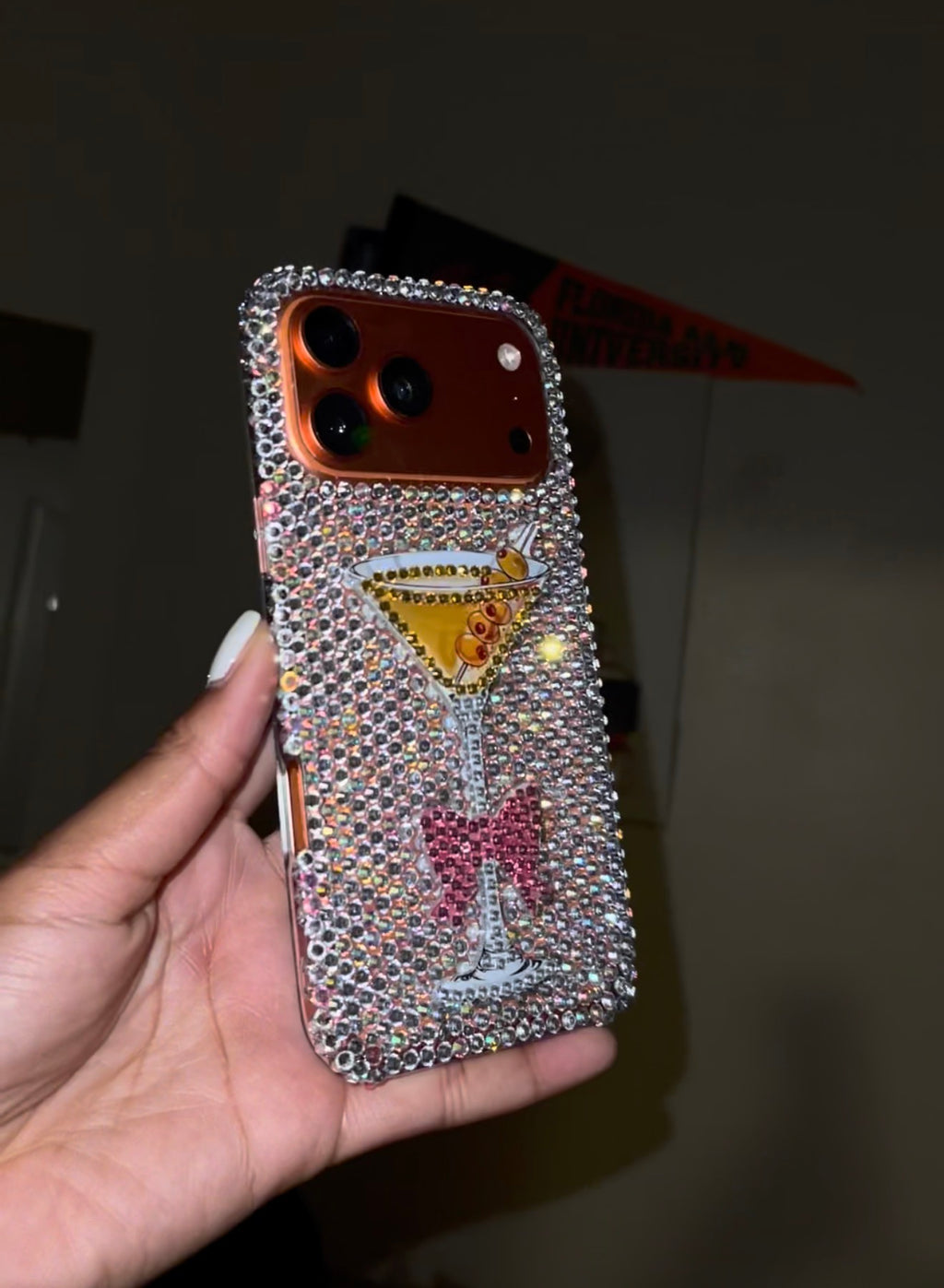 The Martini Luxe Rhinestone Case