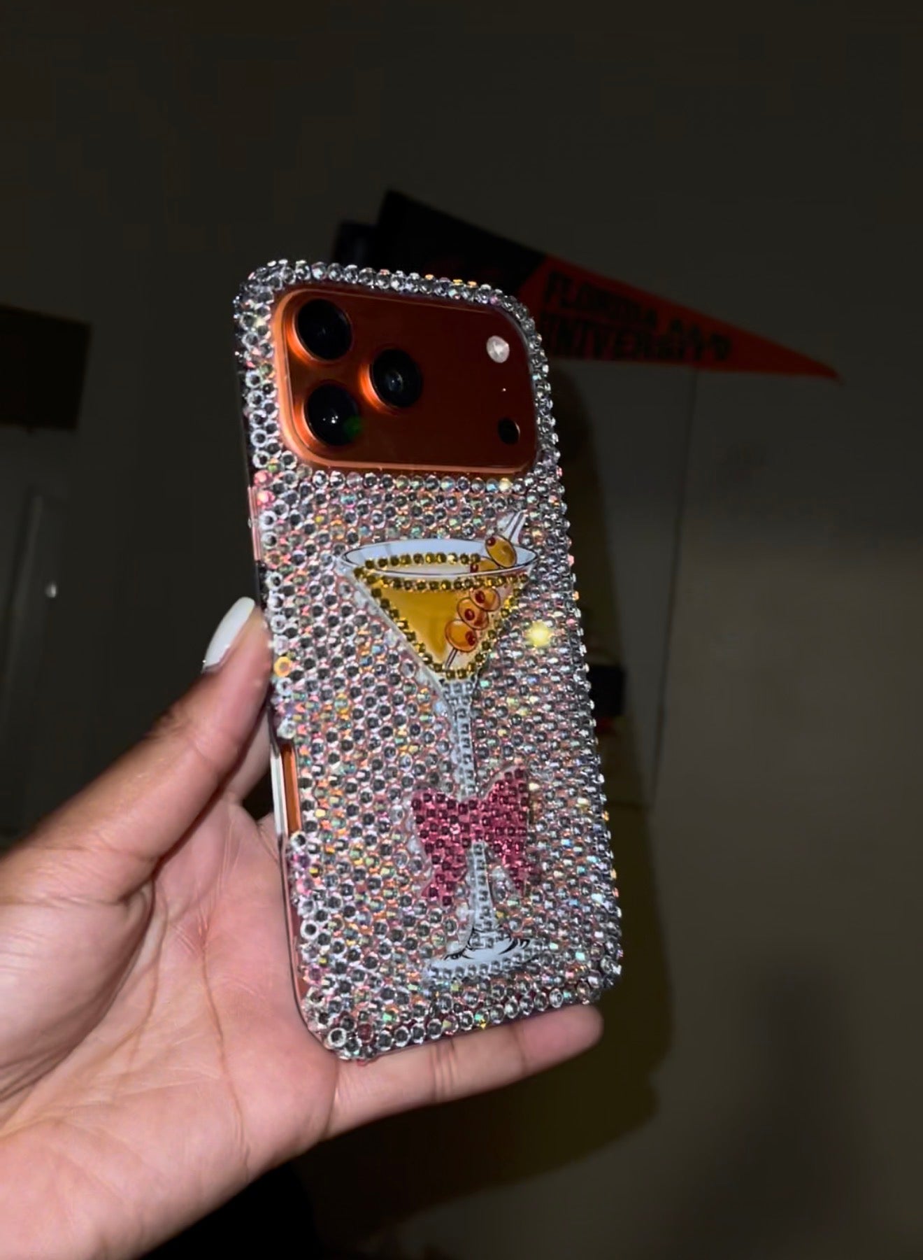 The Martini Luxe Rhinestone Case